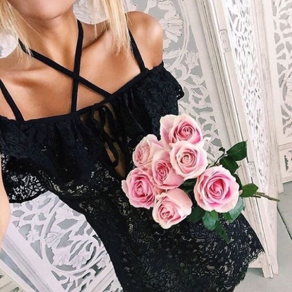 ✨NWT For Love and Lemons Rosemary Mini Dress